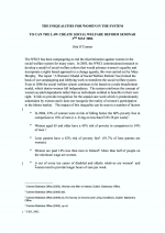 ‘Can the Law Create Social Welfare Reform?’ Inequalities in the System - Orla O’ Connor