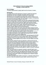 NWCI Health Strategy 2008 - 2010