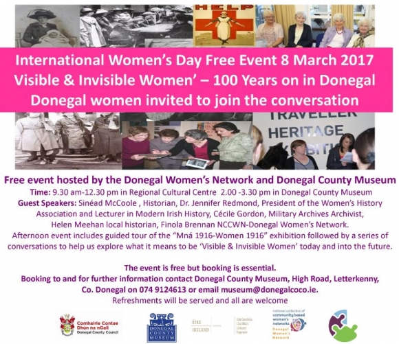 ‘Visible & Invisible Women’ – 100 Years on in Donegal - Donegal women invited to join the conversation