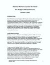 NWCI Pre-Budget Submission 2000