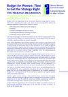NWCI Pre-Budget Submission 2006