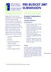 NWCI Pre-Budget Submission 2007