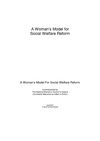 A Woman's Model for Social Welfare Reform