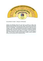 Publication cover - Determinants Health Diagram