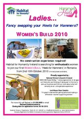 Publication cover - Women's Build Poster Launch