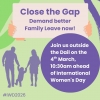 Join NWC outside the Dáil ahead of International Women’s Day to demand properly paid family leave.