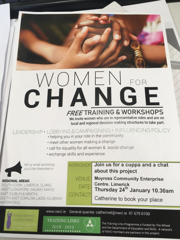 Women for Change Limerick Information Session