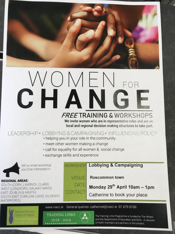 Women for Change Roscommon Lobbying and Campaigning