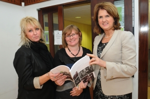 Suzanne Griffin, SIPTU, Orla O'Connor, NWCI and Minister Joan Burton at the Launch of From Careless to Careful Activation