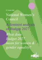 A feminist analysis  of Budget 2027