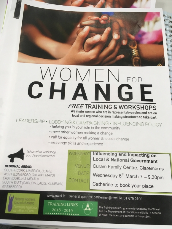 Women for Change: Mayo Workshop on Influencing and Impacting on Local and National Government