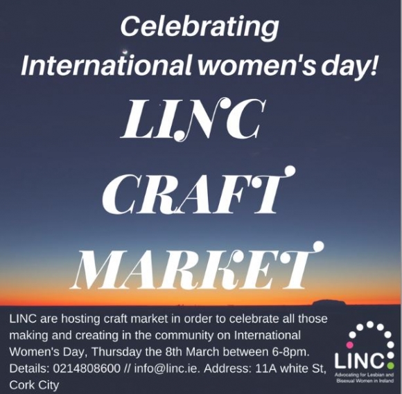 LINC Craft Market celebrating IWD Cork