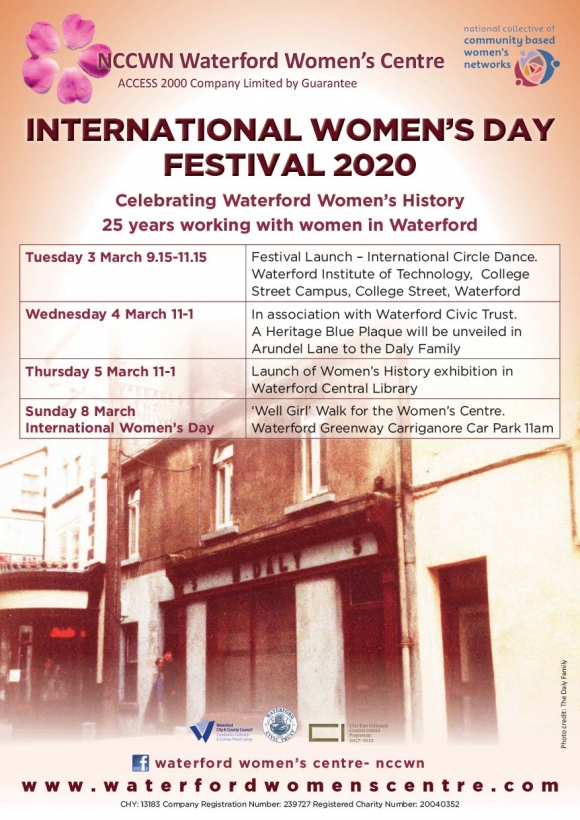 Waterford Women Celebrate IWD Week - 7km Fun Walk, Festival Launch, Exhibition