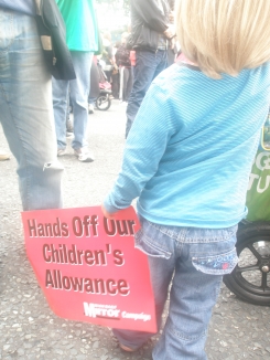 Public Gathering to oppose cuts to Child Benefit in Budget 2010