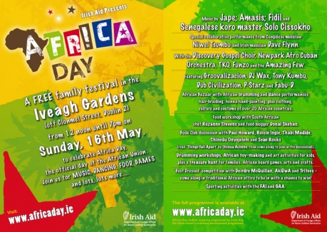 Africa Day Festival Event to Take Place in Dublin’s Iveagh Gardens