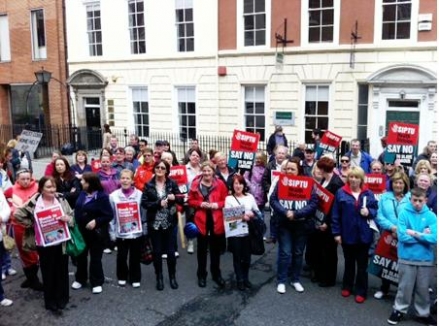 Home Helps protest against HSE outsourcing