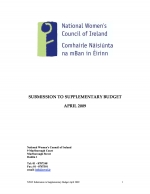 NWCI Pre-Budget Submission 2009 - Supplementary Budget