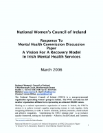 NWCI response to the Mental Health Commission discussion paper "A Model for Recovery in Irish M