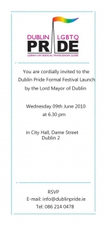 Dublin Pride Formal Festival Launch