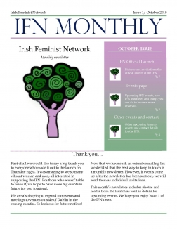 Irish Femimist Network Newsletter