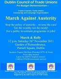 Dublin Council of Trade Unions - Pre Budget Demonstartion