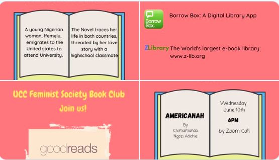 UCC Feminist Zoom Book Club - open to everyone! 1st meeting June 17th