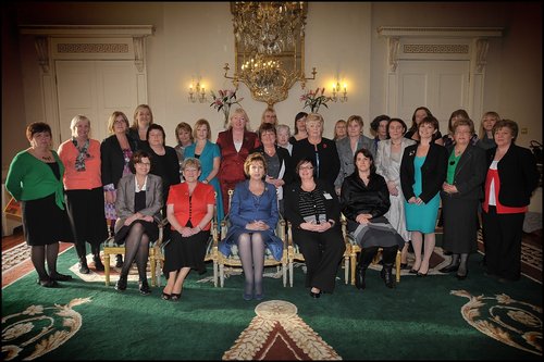 Delegation of trade unionists meet President Mary McAleese